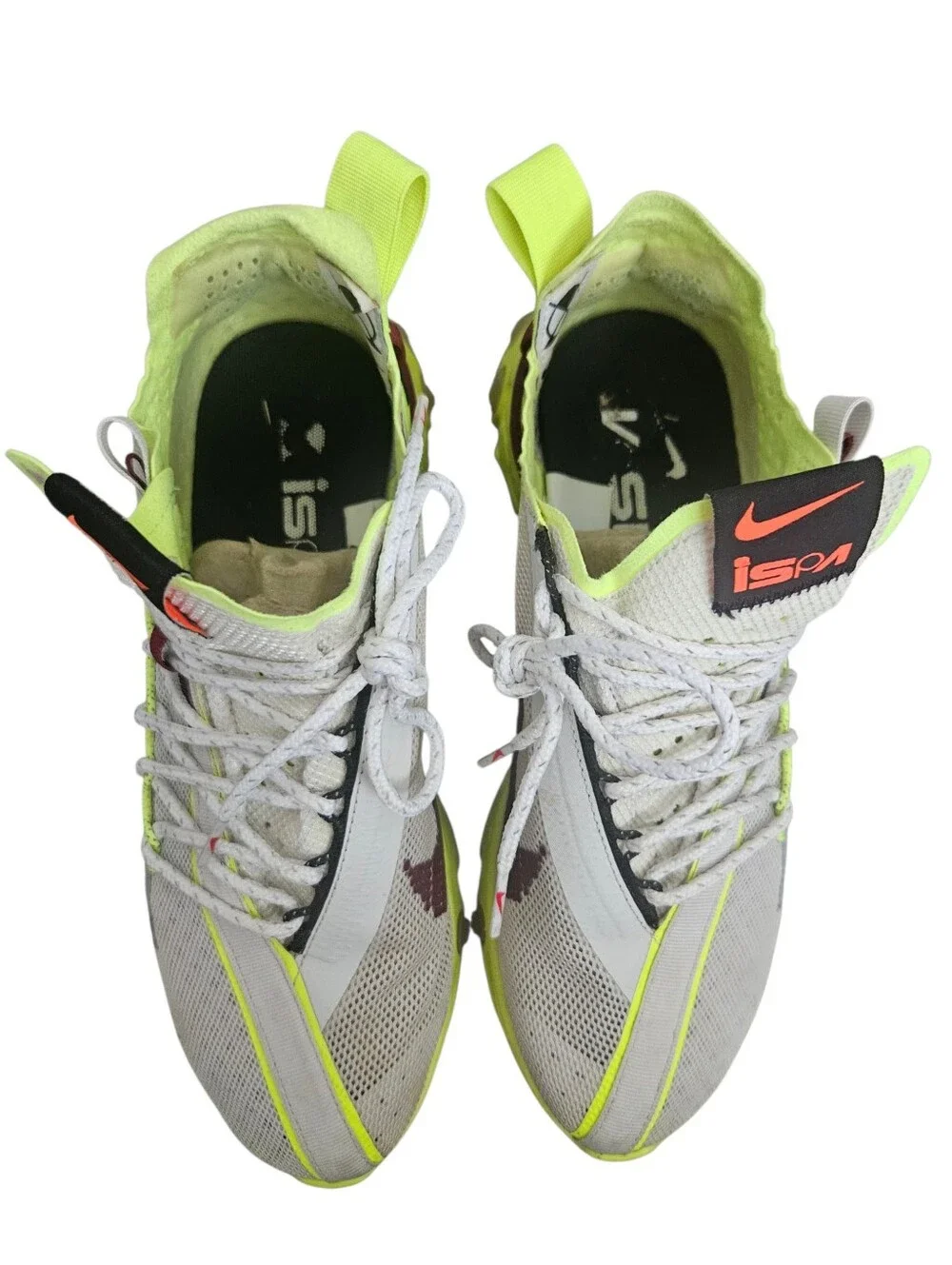 NIKE React Runner ISPA Platinum Volt Running Shoes Mens Size 8‎ CT2692-002